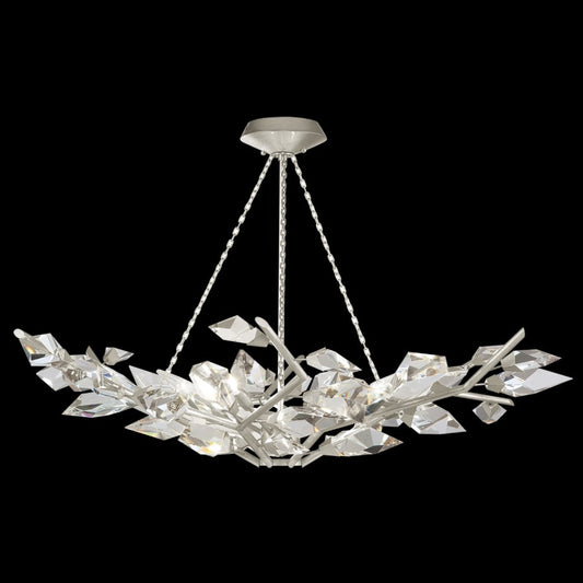 Fine Art Handcrafted Lighting Foret 6 Light 47" Wide Crystal Chandelier
