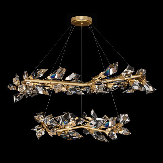 Fine Art Handcrafted Lighting Foret 20 Light 55" Wide Crystal Chandelier