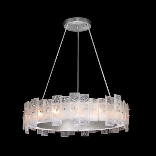 Fine Art Handcrafted Lighting Lunea 15 Light 33" Wide Crystal Drum Chandelier