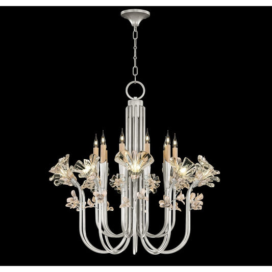 Fine Art Handcrafted Lighting Azu 20 Light 36" Wide Crystal Abstract Chandelier