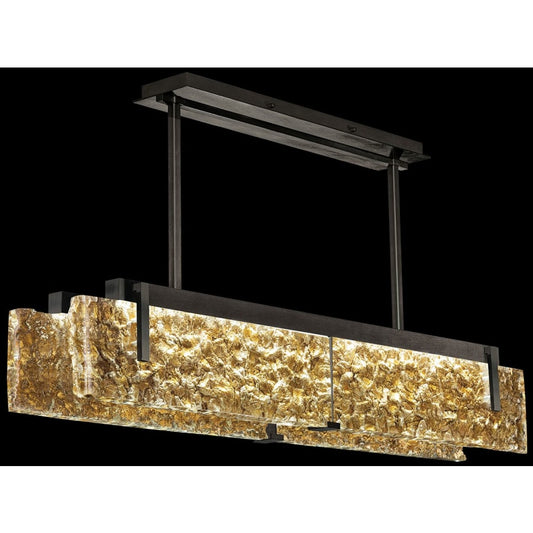 Fine Art Handcrafted Lighting Terra 52" Wide LED Linear Pendant