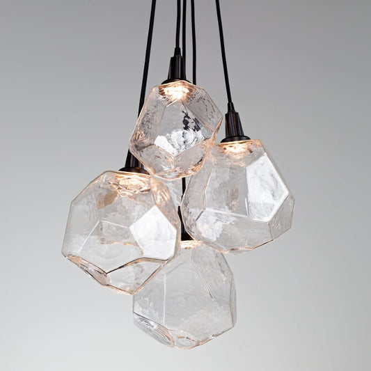 Hammerton Studio Gem 18" Wide 6 Light Hand Blown Glass LED Pendant Cluster