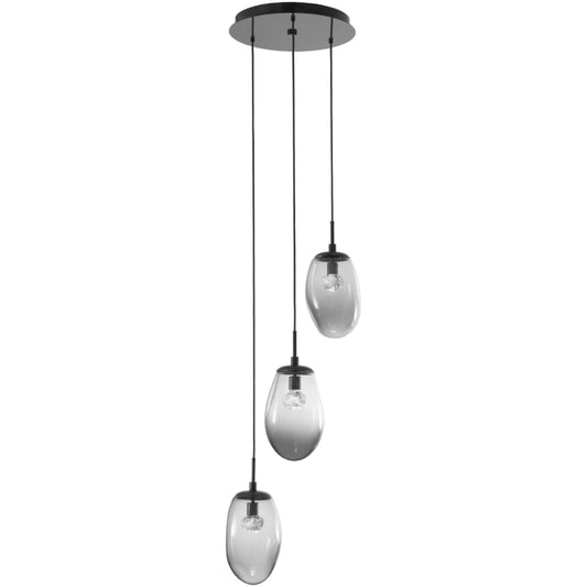 Hammerton Studio Meteo 20" Wide LED Crystal Multi Light Pendant