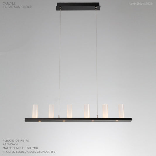 Hammerton Studio Carlyle 44" Wide Artisan Crafted 10 Light LED Linear Chandelier