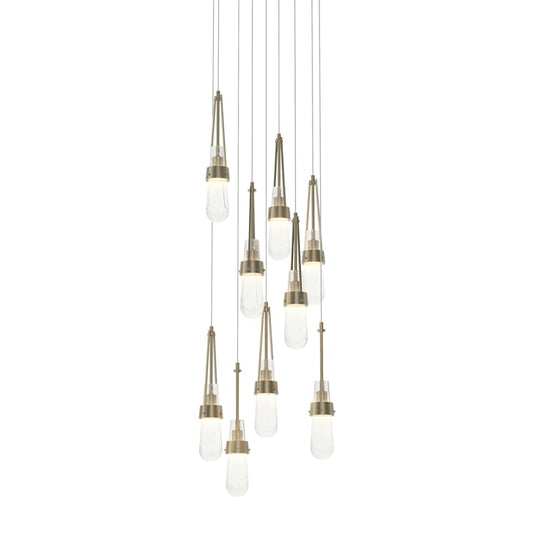Hubbardton Forge Link 9 Light 21" Wide Multi Light Pendant