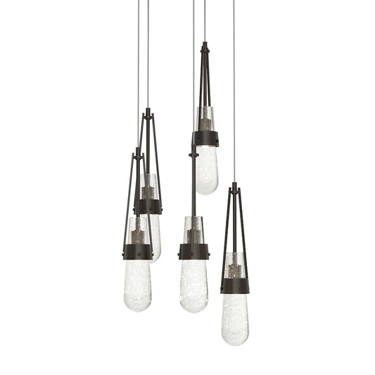Hubbardton Forge Link 5 Light 13" Wide Multi Light Pendant