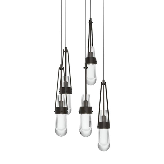 Hubbardton Forge Link 5 Light 13" Wide Multi Light Pendant