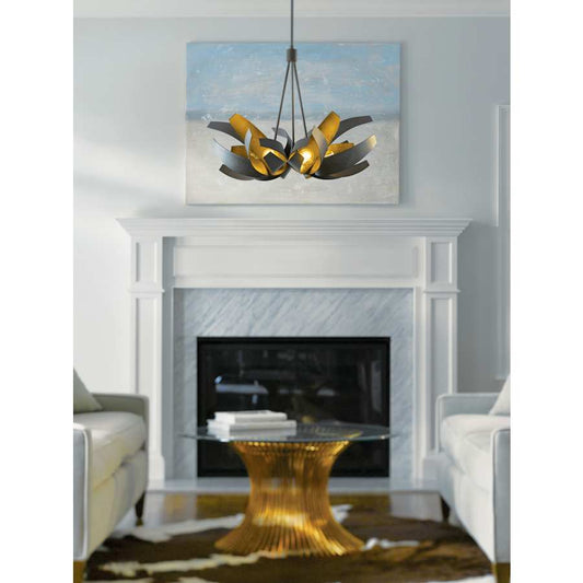 Hubbardton Forge Corona 6 Light 27" Wide Pendant