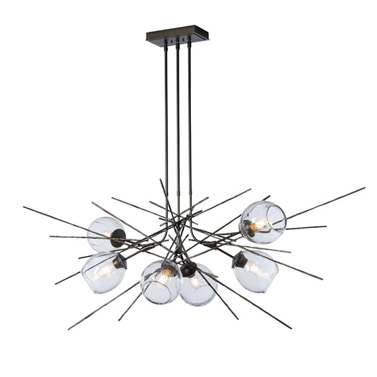Hubbardton Forge Griffin 6 Light 63" Wide Multi Light Pendant