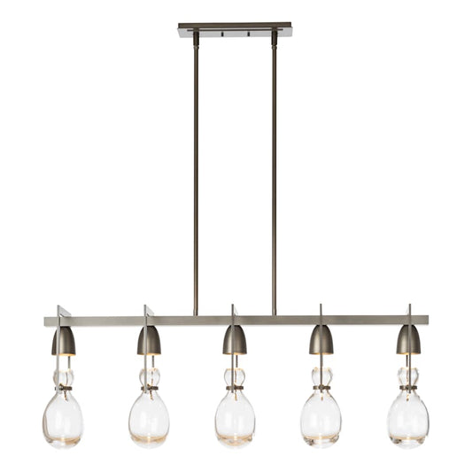 Hubbardton Forge New Traditional 5 Light 41" Wide Linear Chandelier
