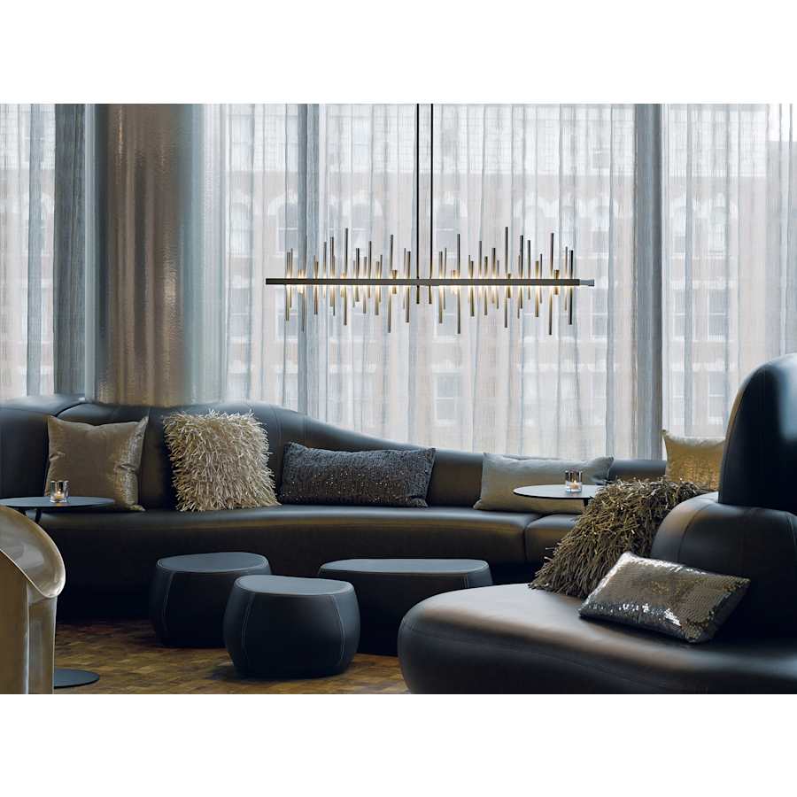 Hubbardton Forge Cityscape 52" Wide Linear Pendant