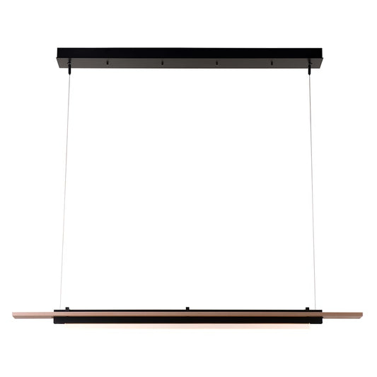 Hubbardton Forge Plank 48" Wide LED Wood Linear Pendant
