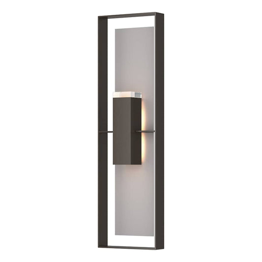 Hubbardton Forge Shadow Box 2 Light 45" Tall Outdoor Wall Sconce