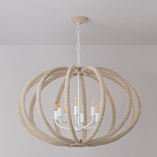Hudson Valley Lighting Lewiston 8 Light 34" Wide Abstract Chandelier