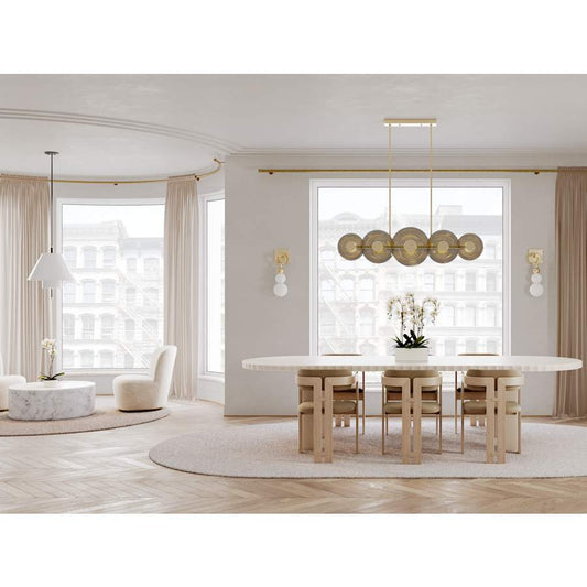 Hudson Valley Lighting Griston 10 Light 11" Wide LED Linear Pendant
