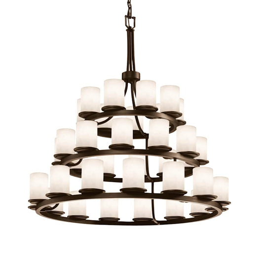 Justice Design Group Clouds 42" Wide Ring Chandelier