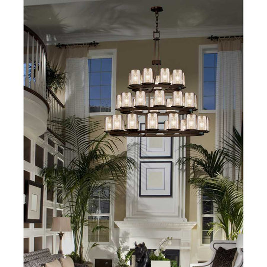 Justice Design Group Fusion 42" Wide Ring Chandelier