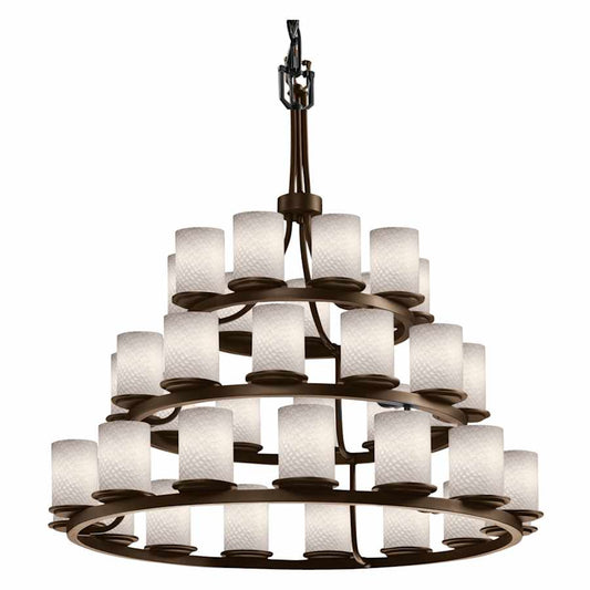 Justice Design Group Fusion 42" Wide Ring Chandelier