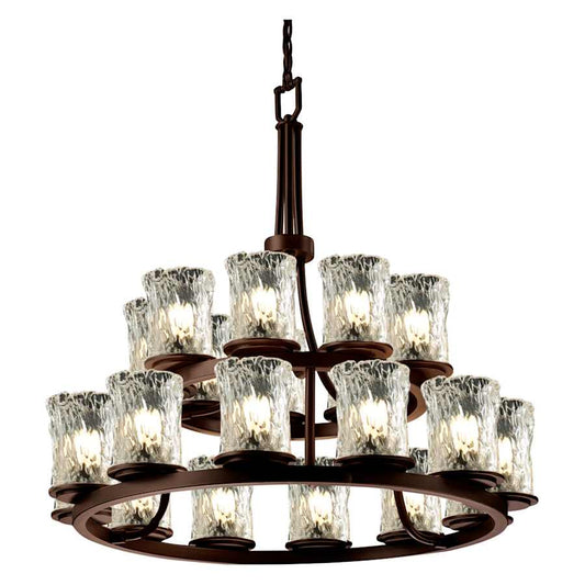 Justice Design Group Veneto Luce 33" Wide Ring Chandelier