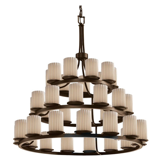 Justice Design Group Limoges 42" Wide Ring Chandelier