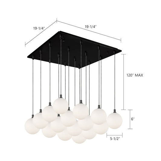 Kuzco Lighting Bolla 21" Wide Globe Chandelier