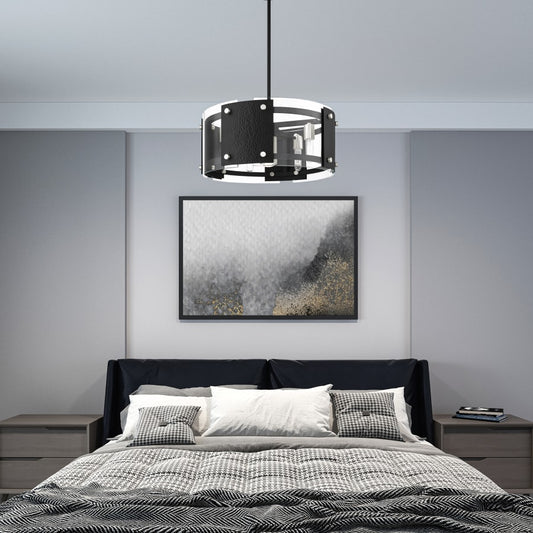 Livex Lighting Barcelona 7 Light 8" Wide Drum Chandelier