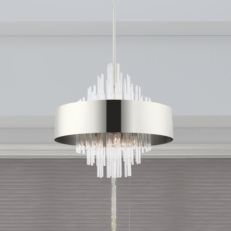 Livex Lighting Orenburg 10 Light 26" Wide Crystal Drum Chandelier