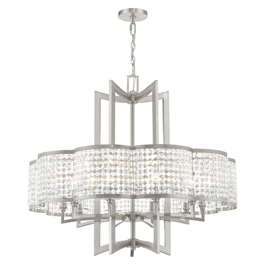 Livex Lighting Grammercy 10 Light 1 Tier Crystal Chandelier