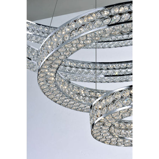 Maxim Eternity 60" Adjustable Ring LED Crystal Pendant