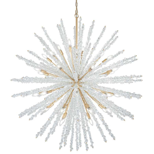 Metropolitan Aisi 40 Light 52" Wide Taper Candle Sputnik Chandelier
