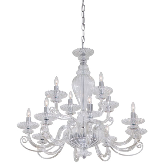 Metropolitan 12 Light 2 Tier Candle Style Chandelier from the Metropolitan Collection