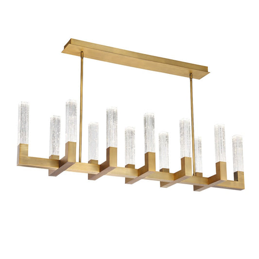 Modern Forms Cinema 12 Light 54" Wide Integrated LED Linear Chandelier