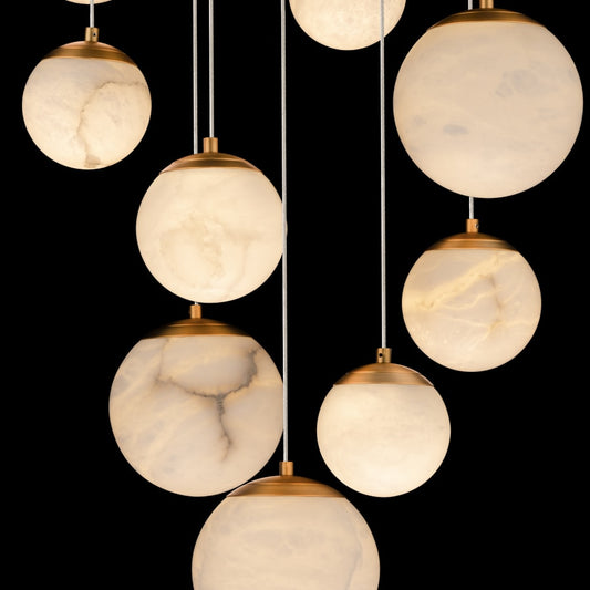 Modern Forms Pisces 9 Light 17" Wide LED Multi Light Pendant