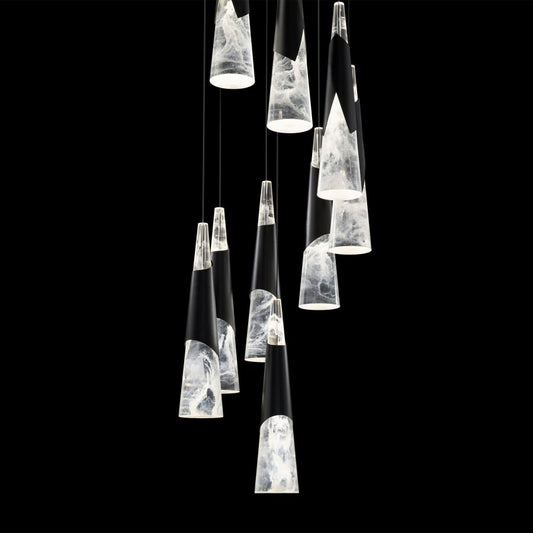 Modern Forms Kilt 9 Light 17" Wide LED Suspension Multi Light Pendant