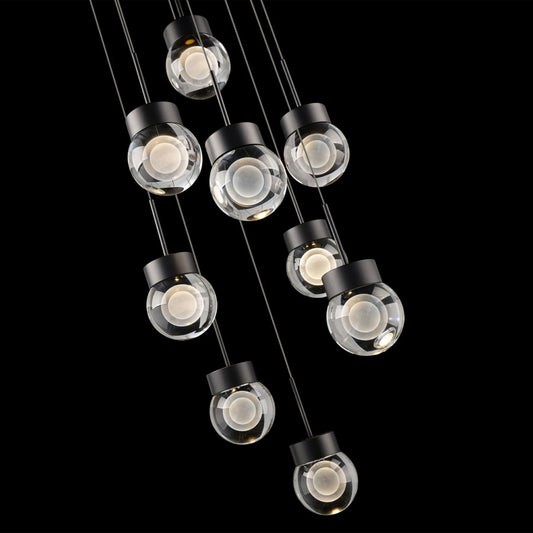 Modern Forms Double Bubble 9 Light 17" Wide LED Suspension Multi Light Pendant