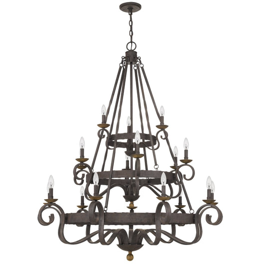 Quoizel Noble 18 Light 48" Wide Taper Candle Chandelier