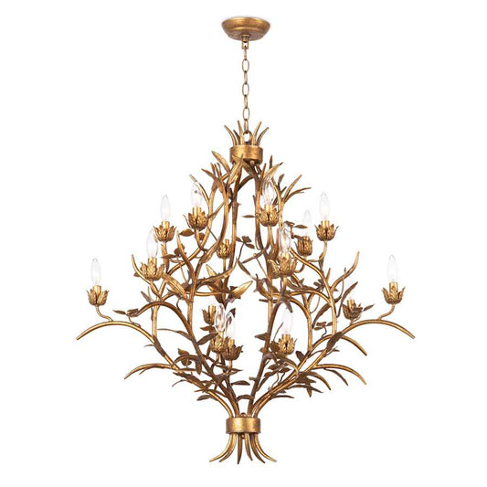 Regina Andrew Trillium 15 Light 34" Wide Candle Style Chandelier