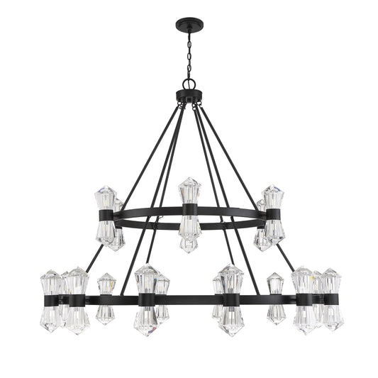 Savoy House Dryden 36 Light 60" Wide LED Crystal Ring Chandelier