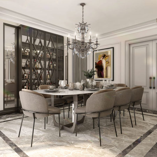 Schonbek Milano 6 Light 24" Wide Crystal Chandelier with Clear Optic Crystals
