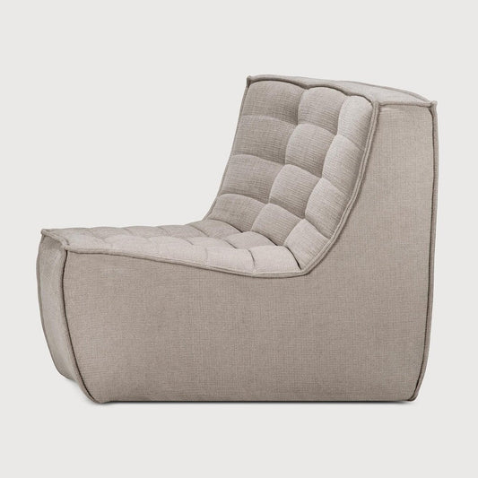 N701 45° Round Corner Sofa - Ecru