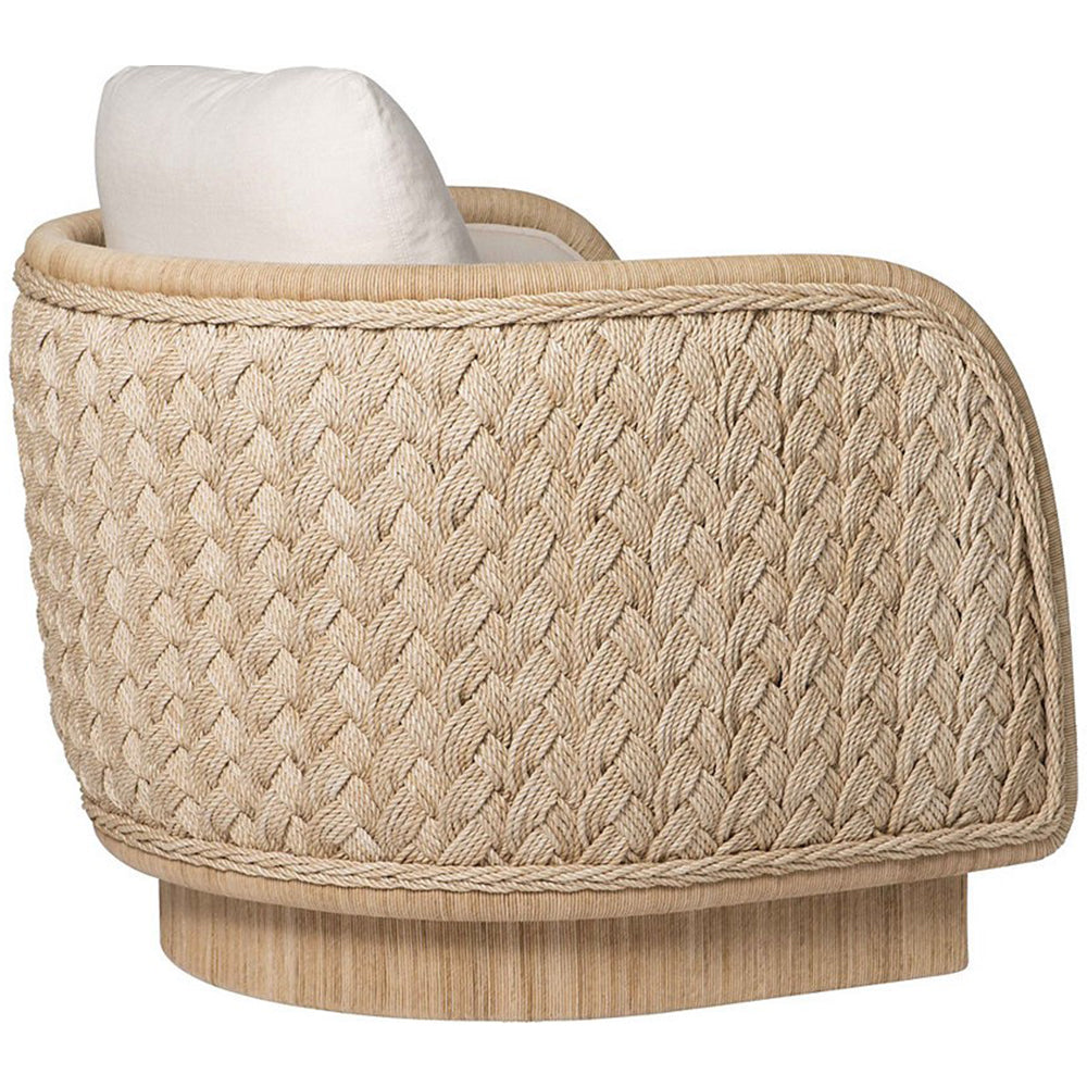 Coastal Braided Swivel Lounge Chair