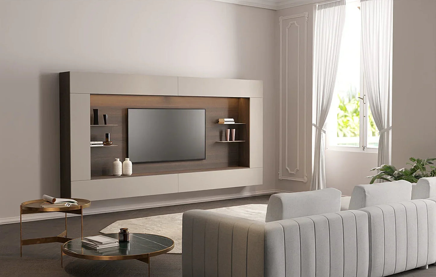 Spazio Wall Unit Comp. 142 Inches