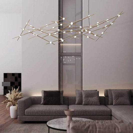 Sonneman Constellation Ursa Major 44 Light 93" Wide LED Abstract Chandelier