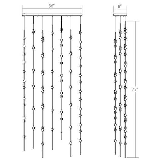 Sonneman Constellation 36" Wide Pendant