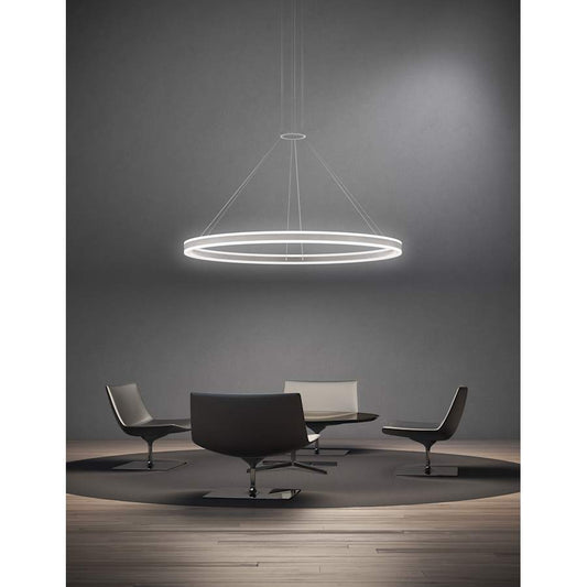Sonneman Double Corona 24" Wide Suspension Pendant