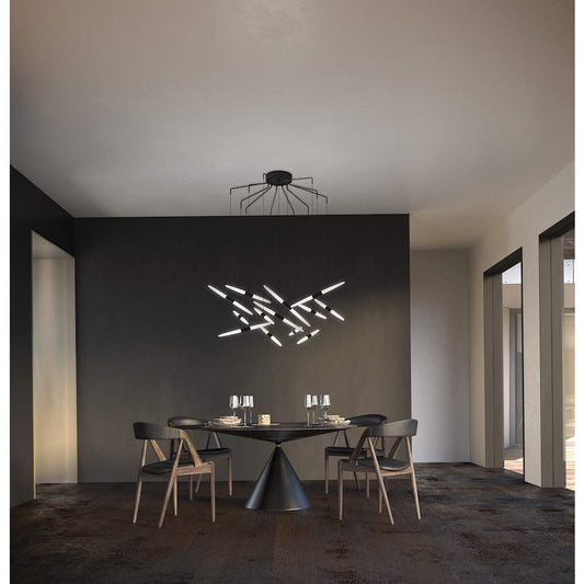 Sonneman Ballet 13 Light 27" Wide LED Abstract Multi Light Pendant