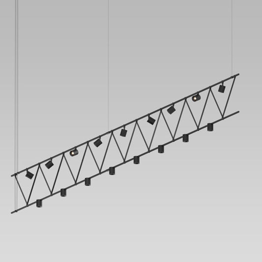 Sonneman Suspenders 17 Light 170" Wide LED Linear Chandelier