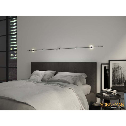Sonneman Suspenders 4 Light 146" Tall LED Wall Sconce