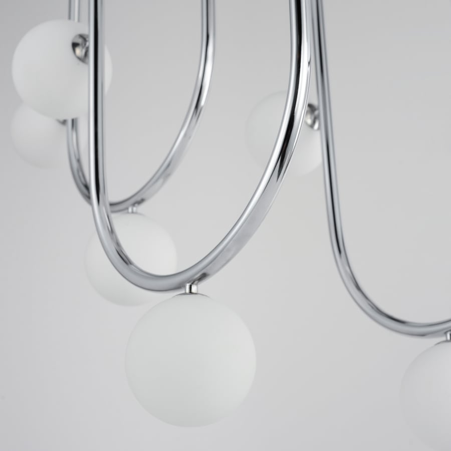 Studio M Contour 16 Light 52" Wide LED Abstract Linear Pendant by Nina Magon