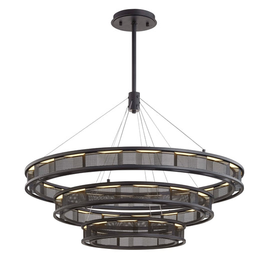 Troy Lighting Fuze 3 Light 39" Wide LED Ring Chandelier